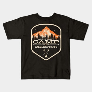 Assistant Camp Director print - Camp Staff - Camping design graphic Kids T-Shirt